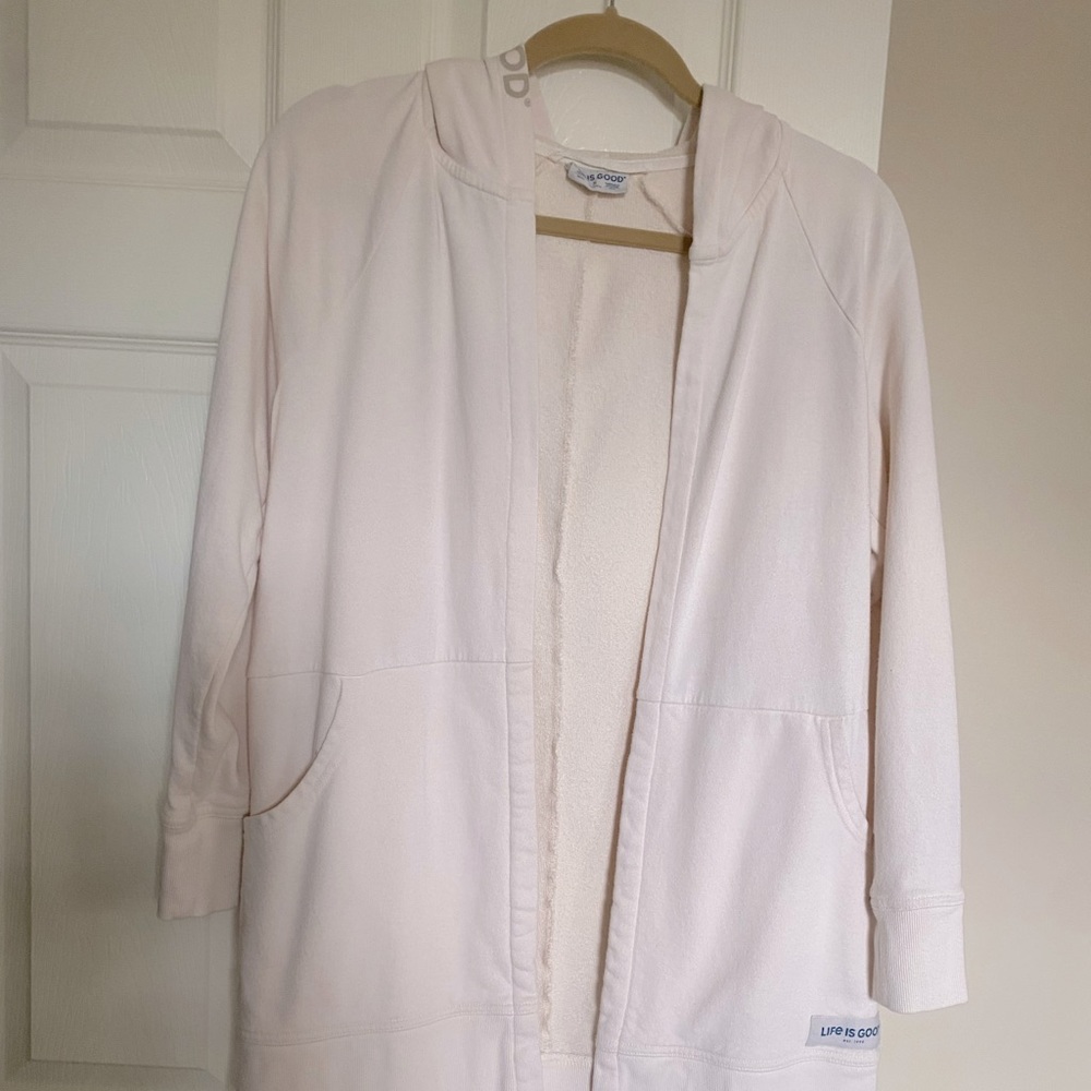 Life is Good French Terry Hooded Cardigan